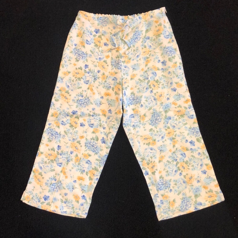 Cherokee Floral Linen Pants